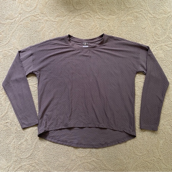CALIA by Carrie Underwood Long Sleeve Mesh Top - Brown - Picture 3 of 9